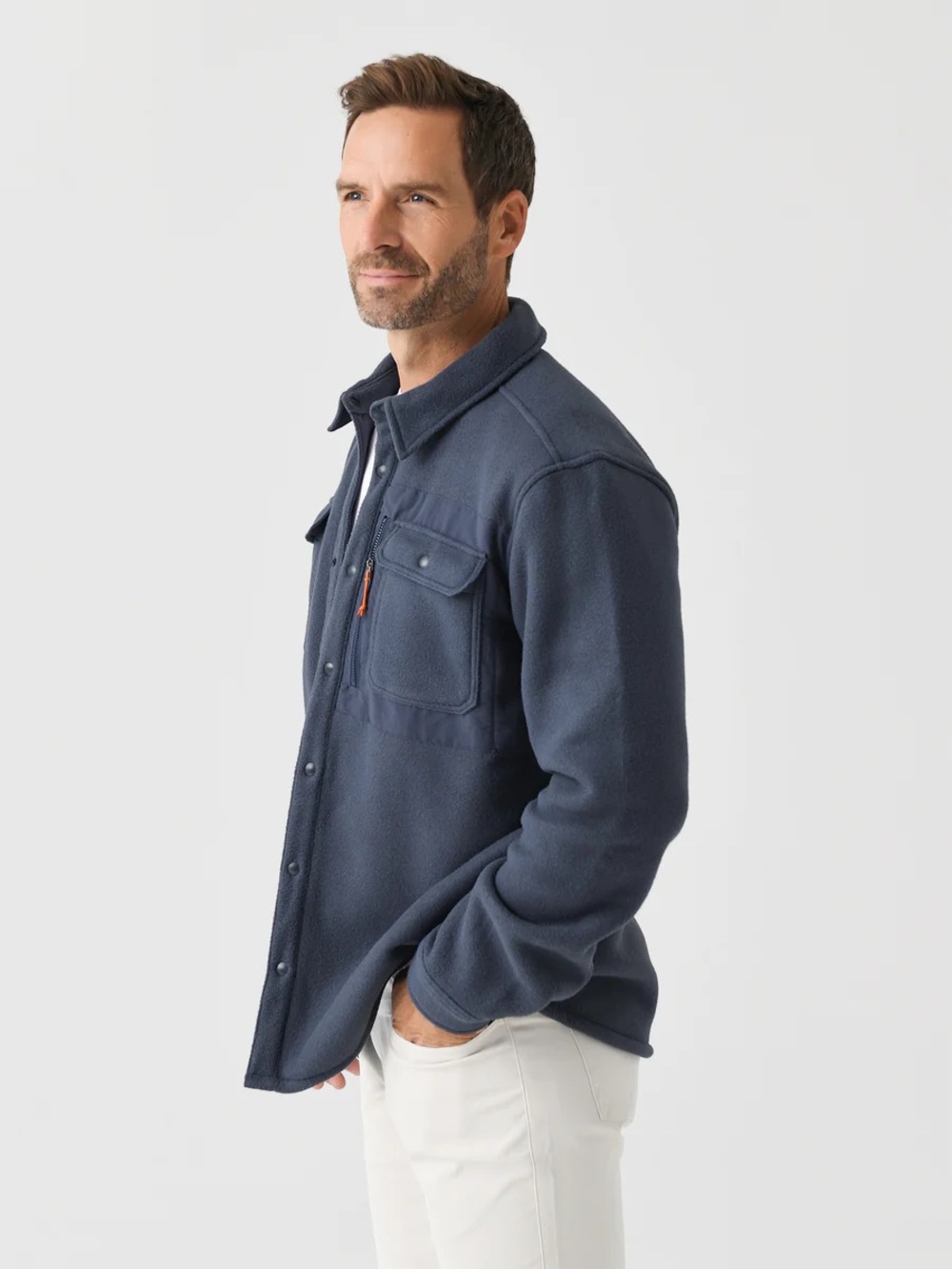 Patagonia Synchilla Shirt Jacket Smolder Blue XL - Picture 3 of 9